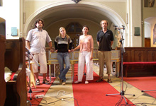 Recording session of “Aliento Serfico”